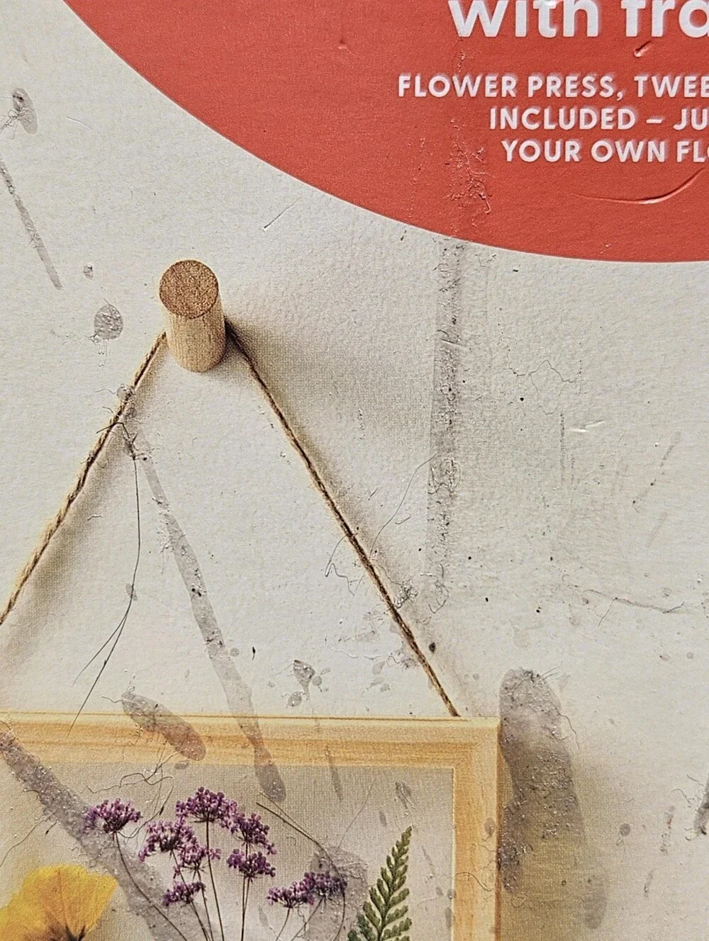Flower Press Kit with Frames - Orange Brand New
